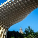 EU ESP AND SEV Seville 2017JUL14 001  The   Metropol Parasol   is an interesting piece of new architecture, that somehow compliments and melds in with the exiting ..... a kind of unique mix, that works well I reckon. : 2017, 2017 - EurAisa, DAY, Europe, Friday, July, Southern Europe, Spain
